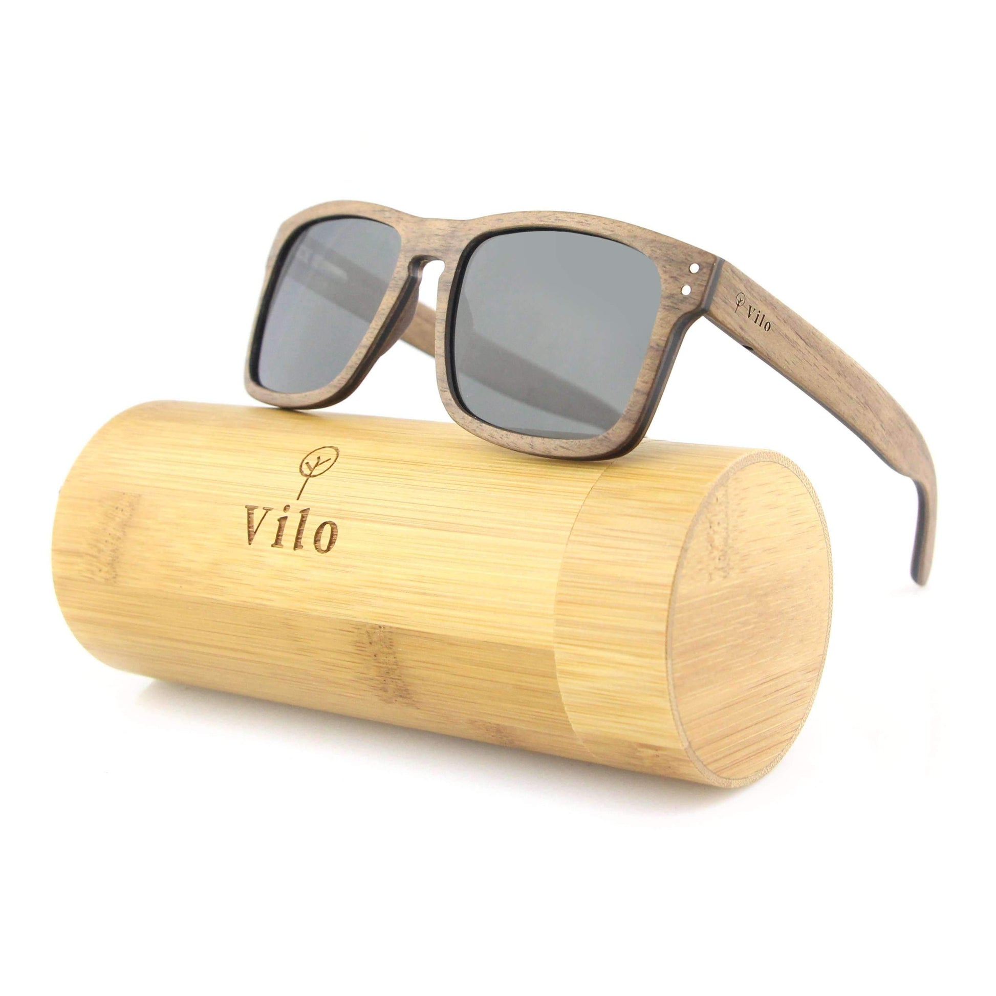 hack Beperken overschrijving Jasper - Full Frame Wooden Sunglasses - Hand Crafted Walnut Wood Frame –  ViloEyewearUSA